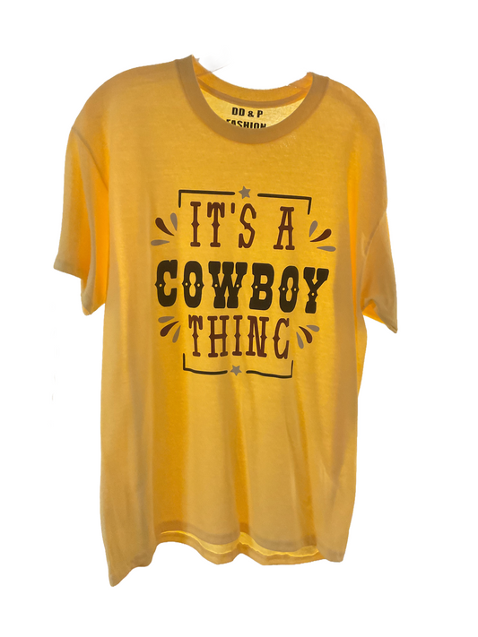 It's A Cowboy Thing - Short Sleeve Custom Shirt