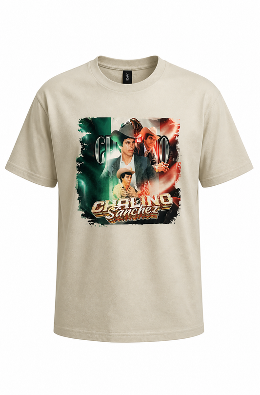 Chalino Sanchez Men's Short Sleeve Tan Shirt