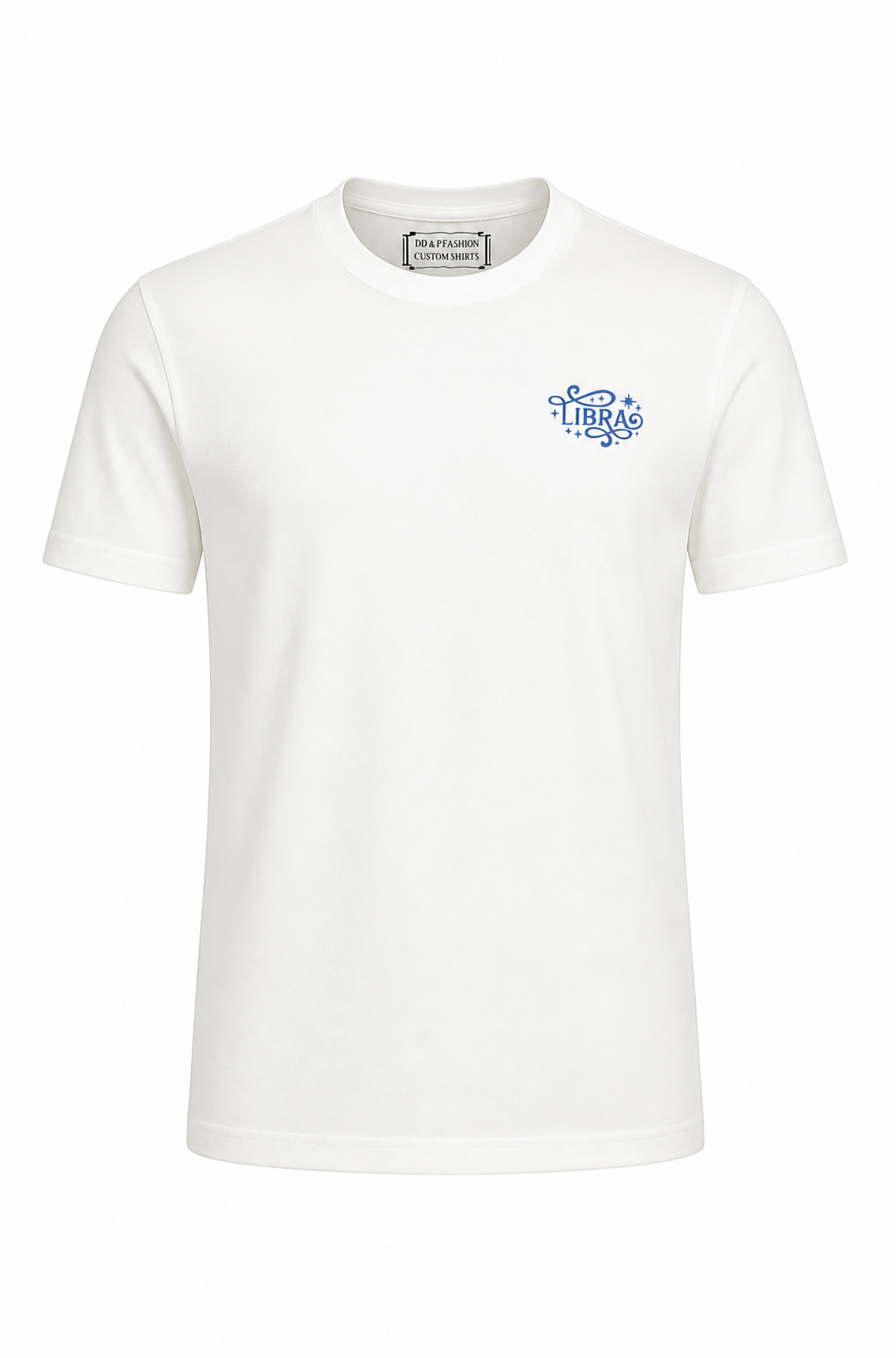 White Libra Zodiac Short Sleeve Shirt - Astrology Sign Graphic Tee