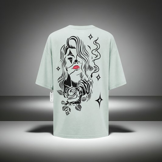 Girl's Clown Custom Shirt - Light Green