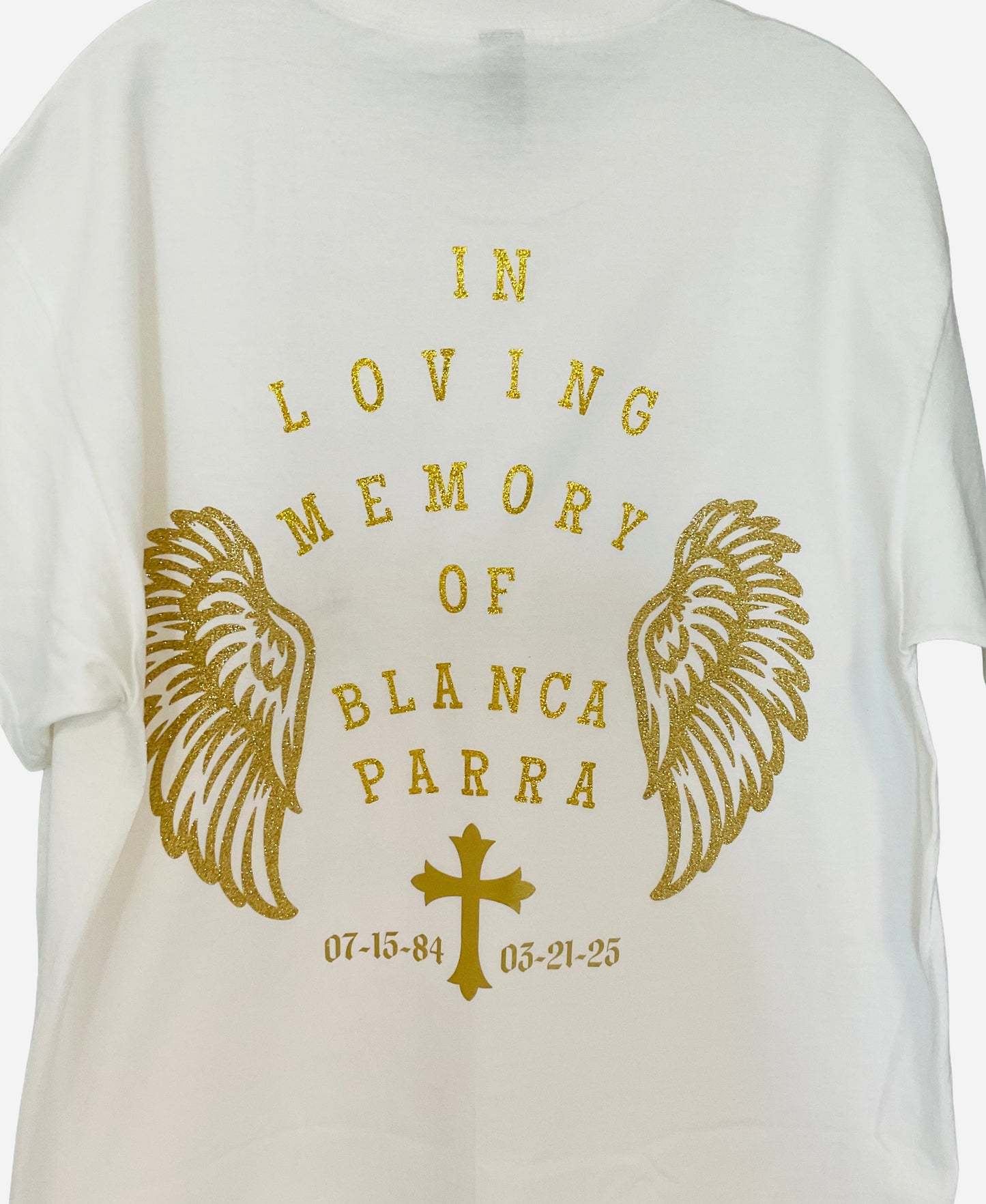 In Loving Memory Custom Memorial Shirt - White Large