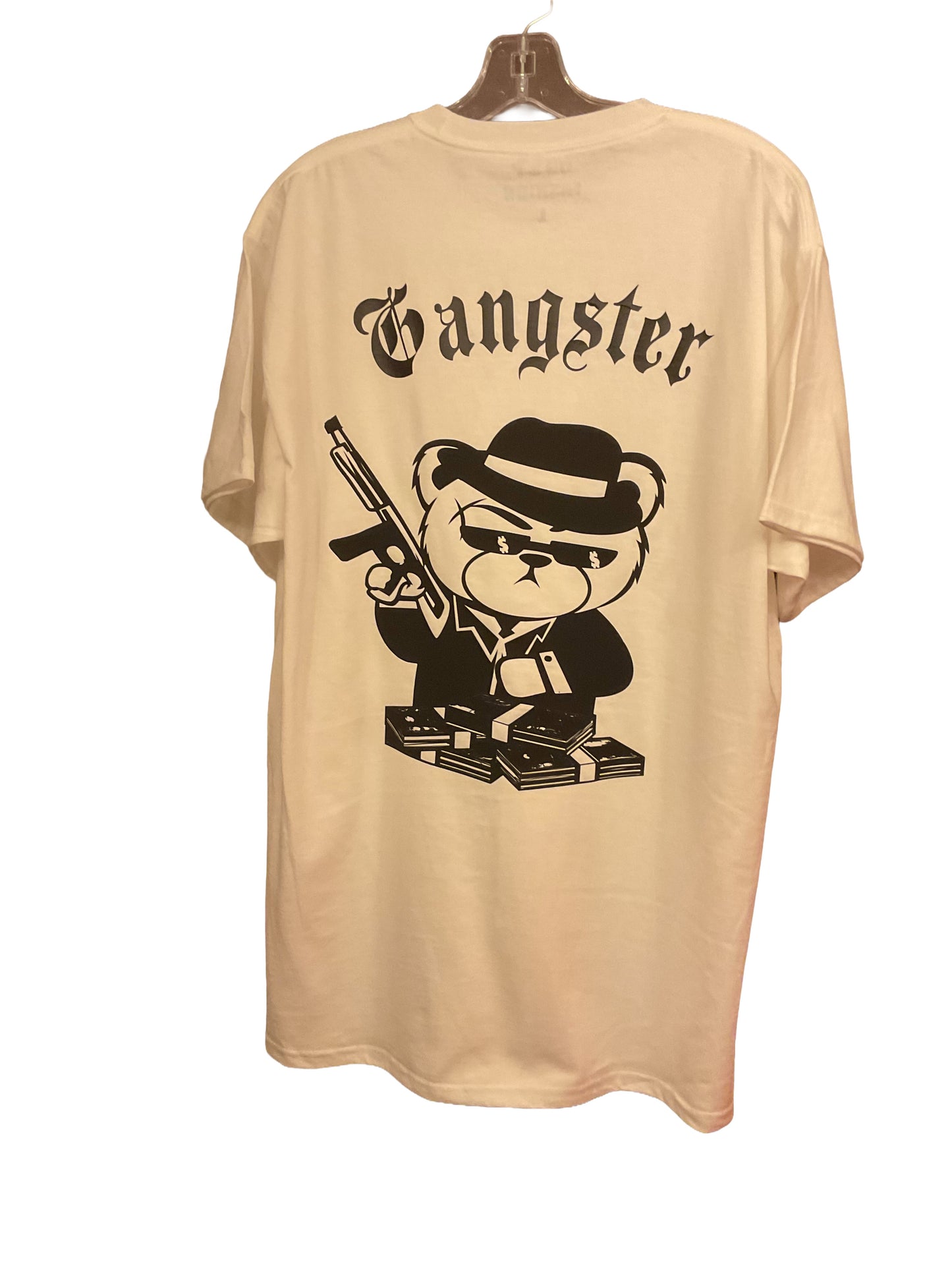 White Gangster Bear Shirt - Bold Graphic Tee | DD & P FASHION
