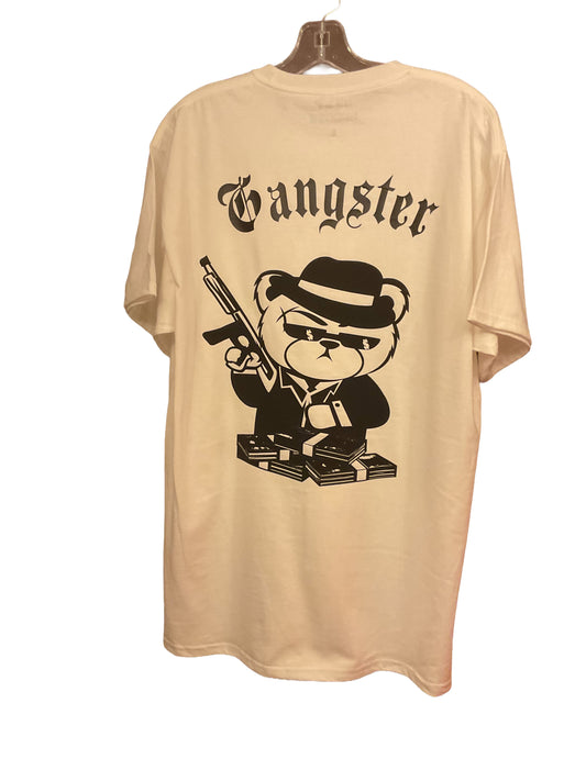 White Gangster Bear Shirt - Bold Graphic Tee | DD & P FASHION