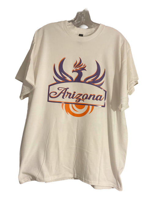 White short sleeve phoenix Bird with Arizona