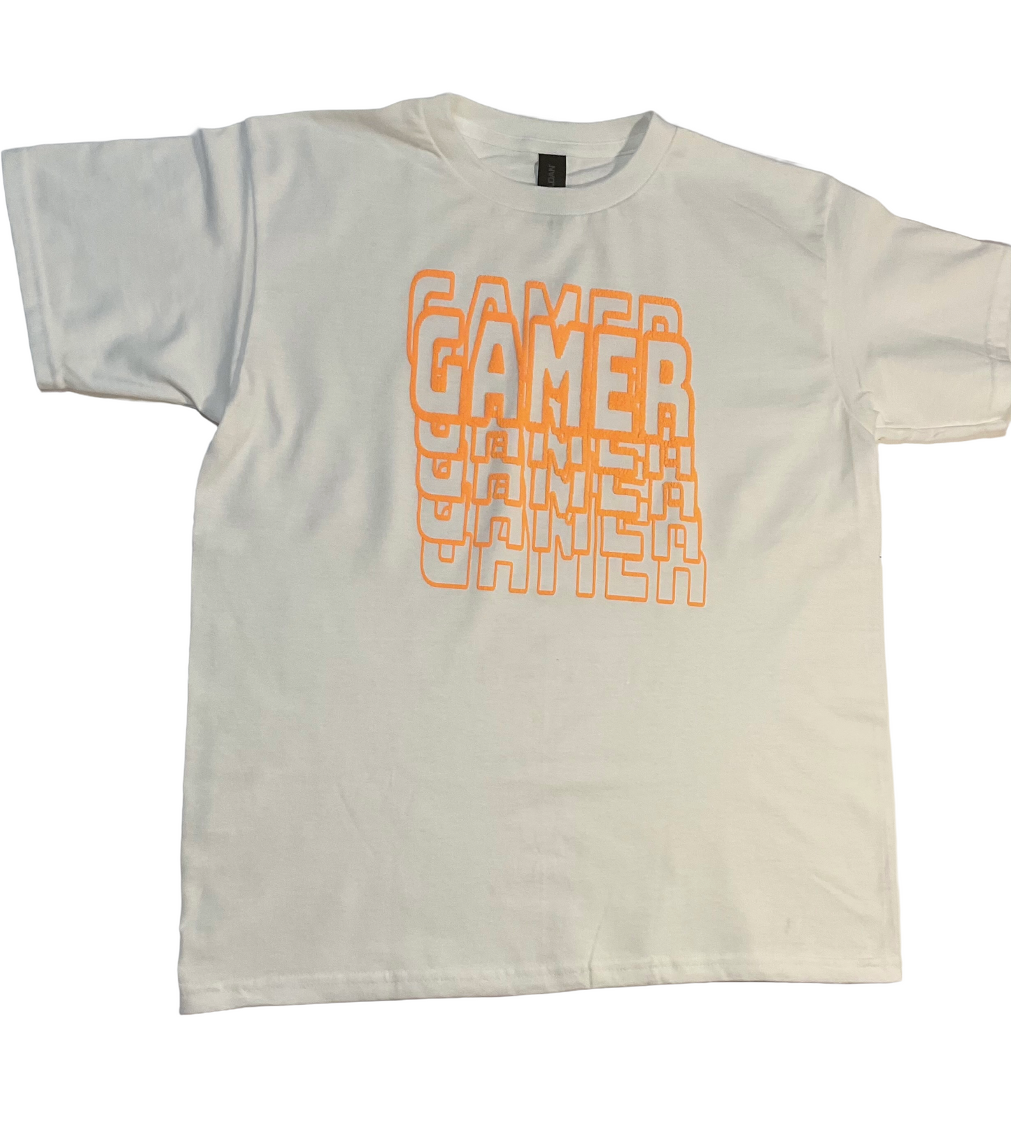 Boys White Short Sleeve Gamer Shirt
