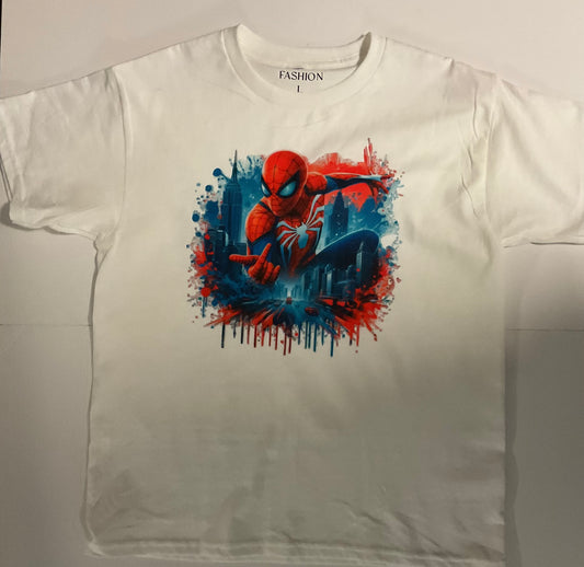 Spider-Man Kids Graphic Tee – White