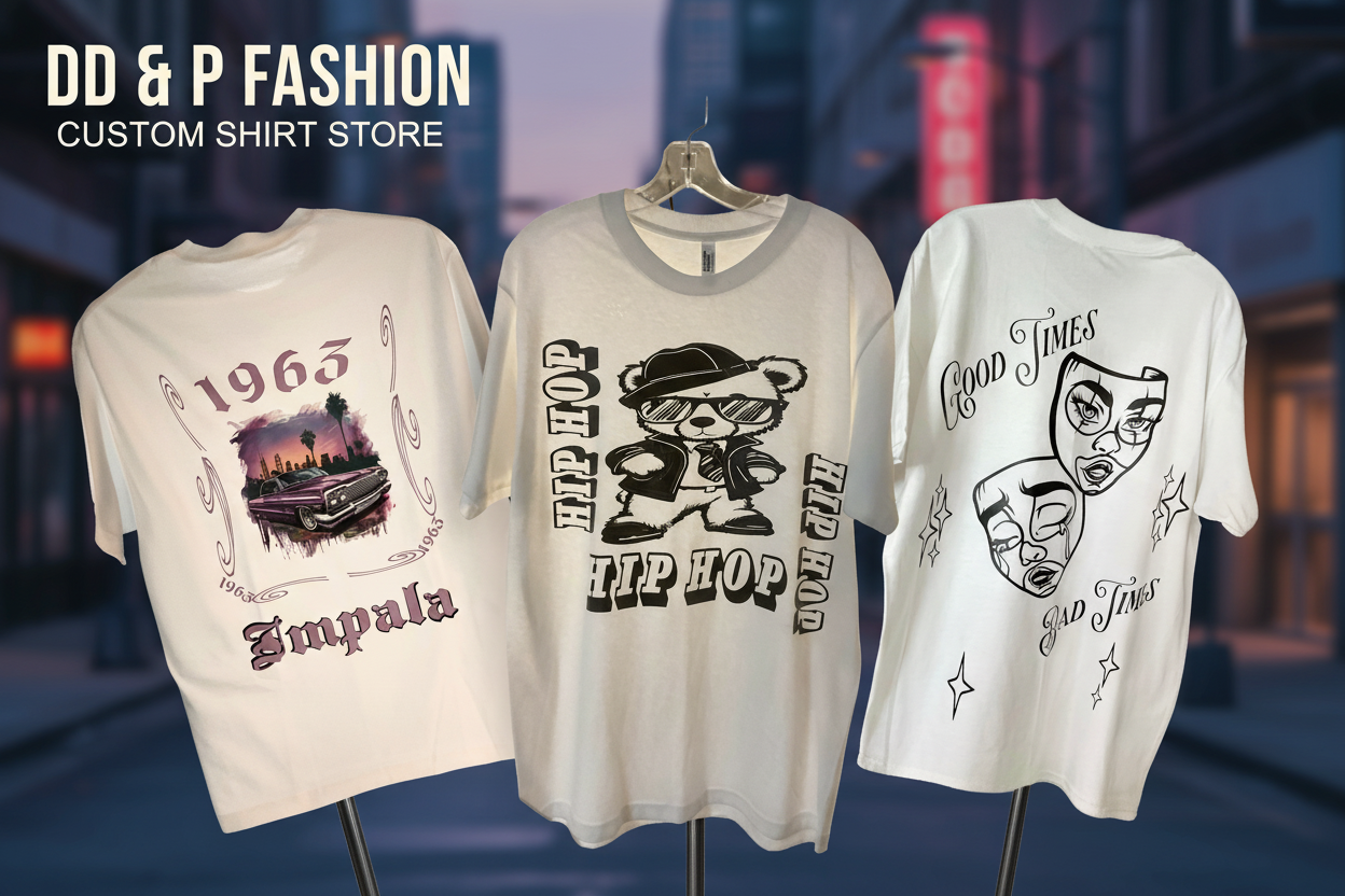 DD & P Fashion Custom Shirts Banner