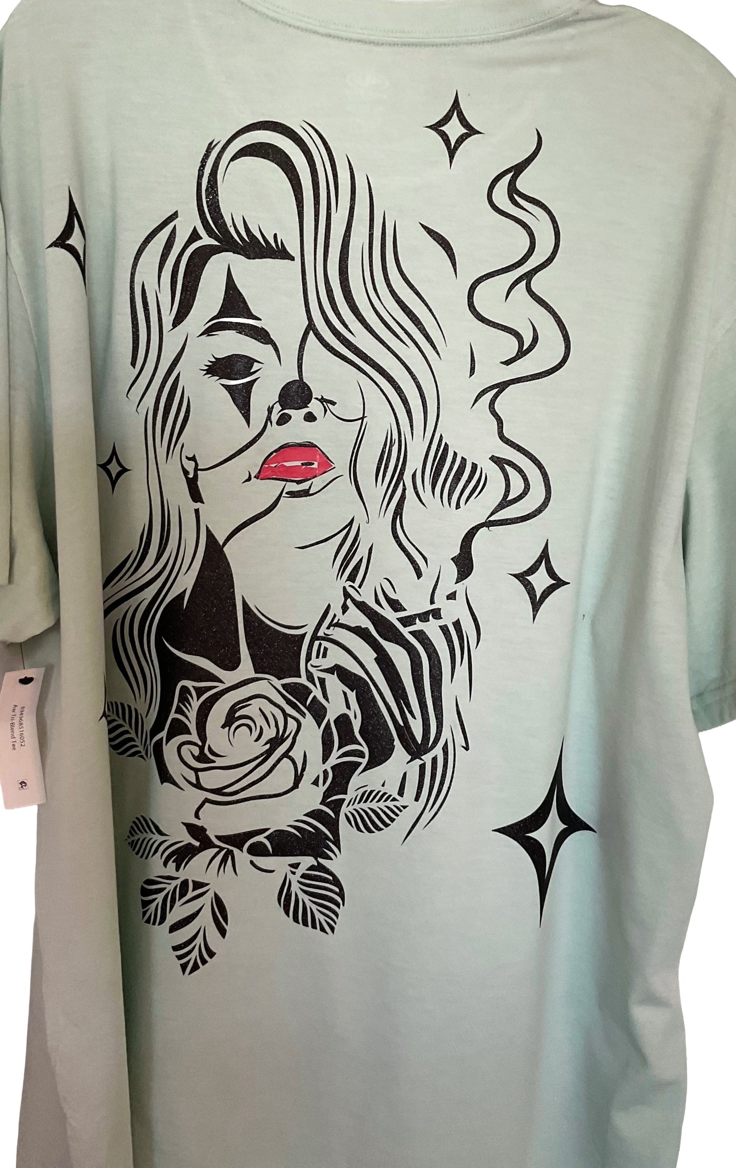 Girl's Clown Custom Shirt - Light Green