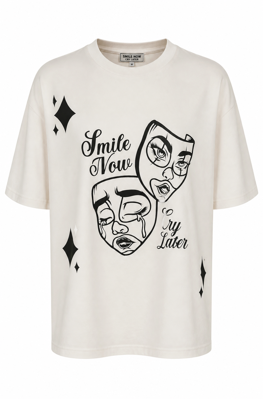 White Short Sleeve Smile Now & Cry Later