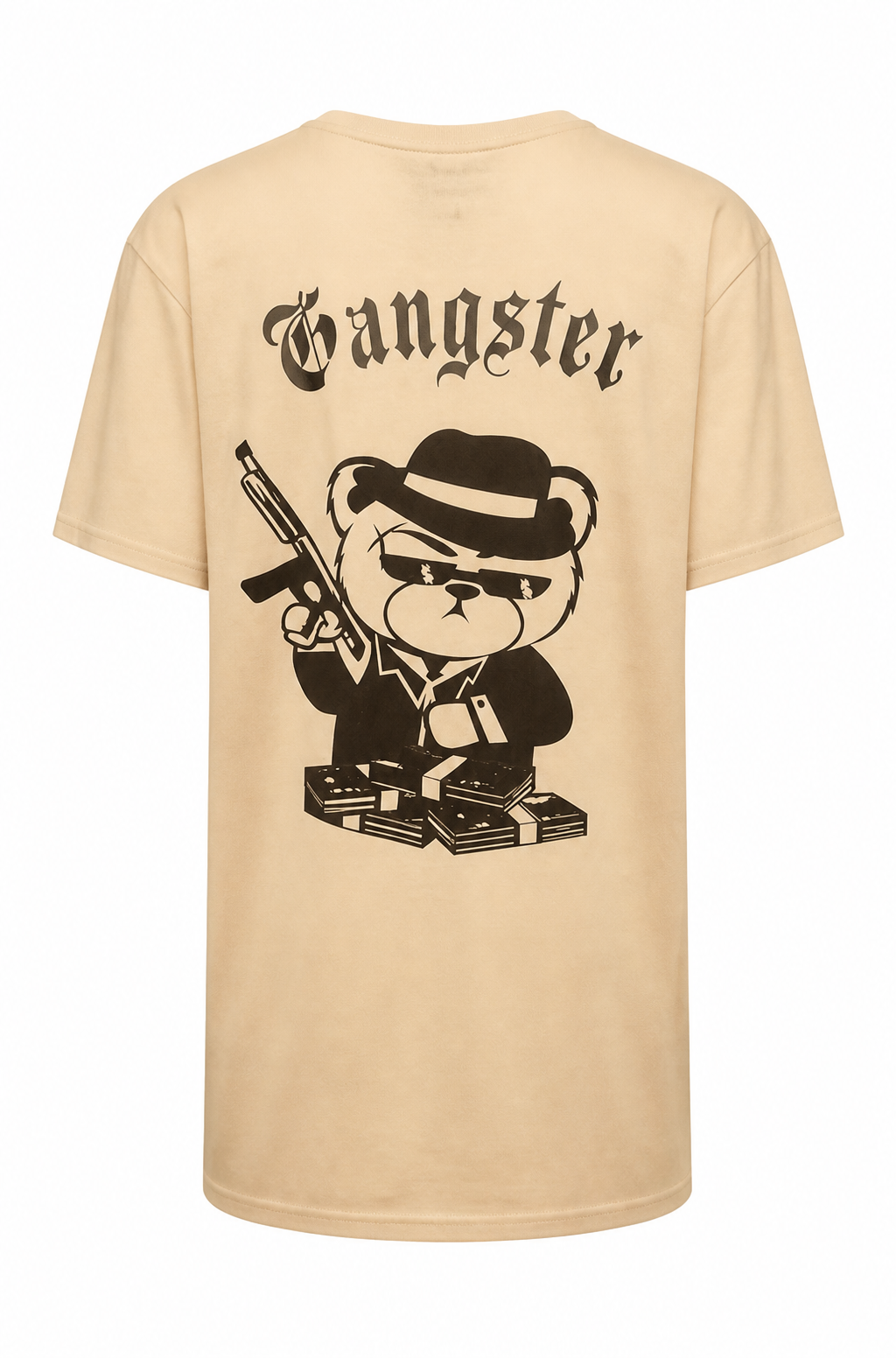 White Gangster Bear Shirt - Bold Graphic Tee | DD & P FASHION