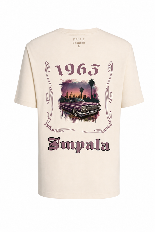 1963 Impala  Cotton Shirt - White Short Sleeve