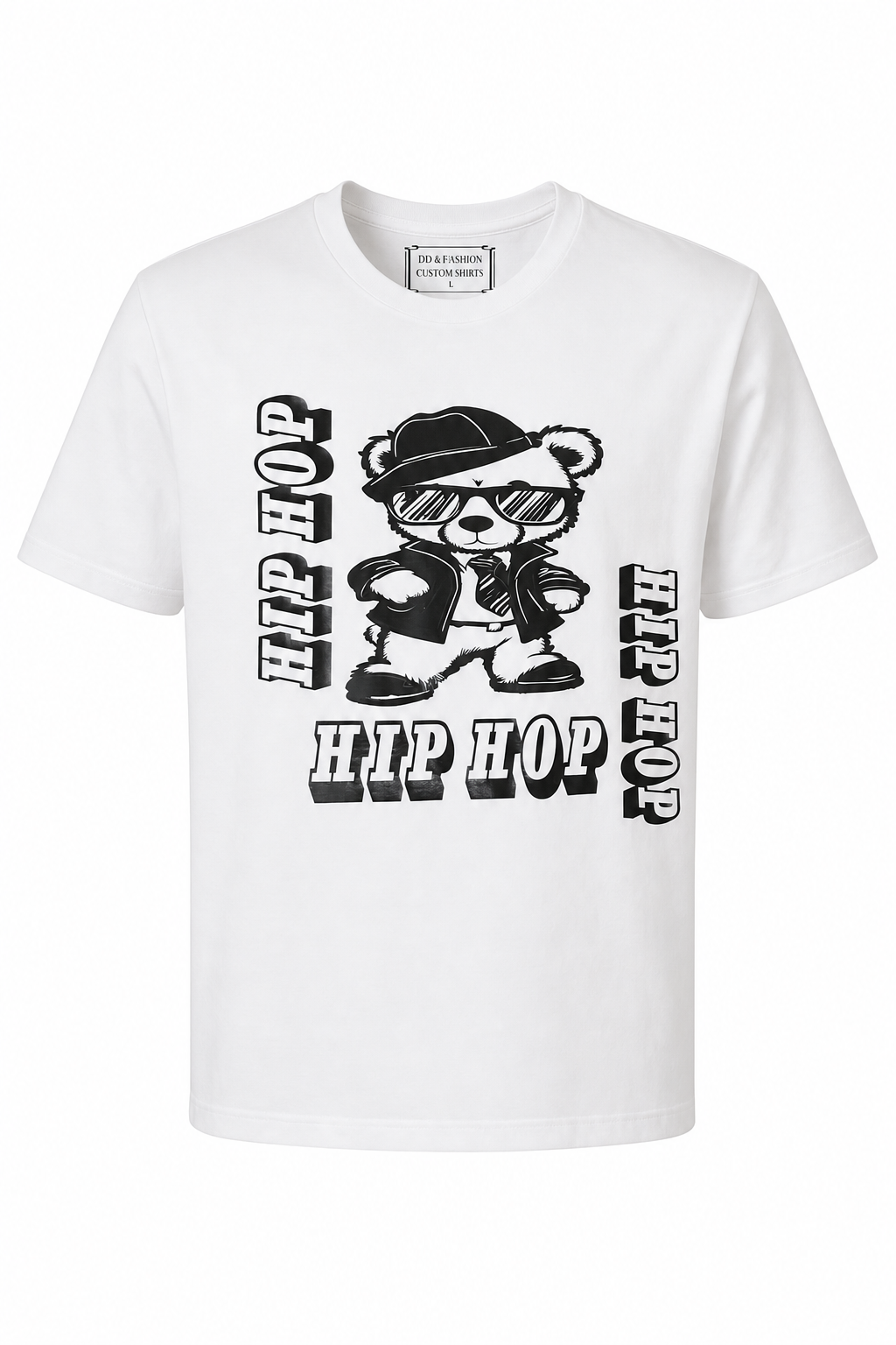 Hip Hop Bear Custom Shirt - Short Sleeve