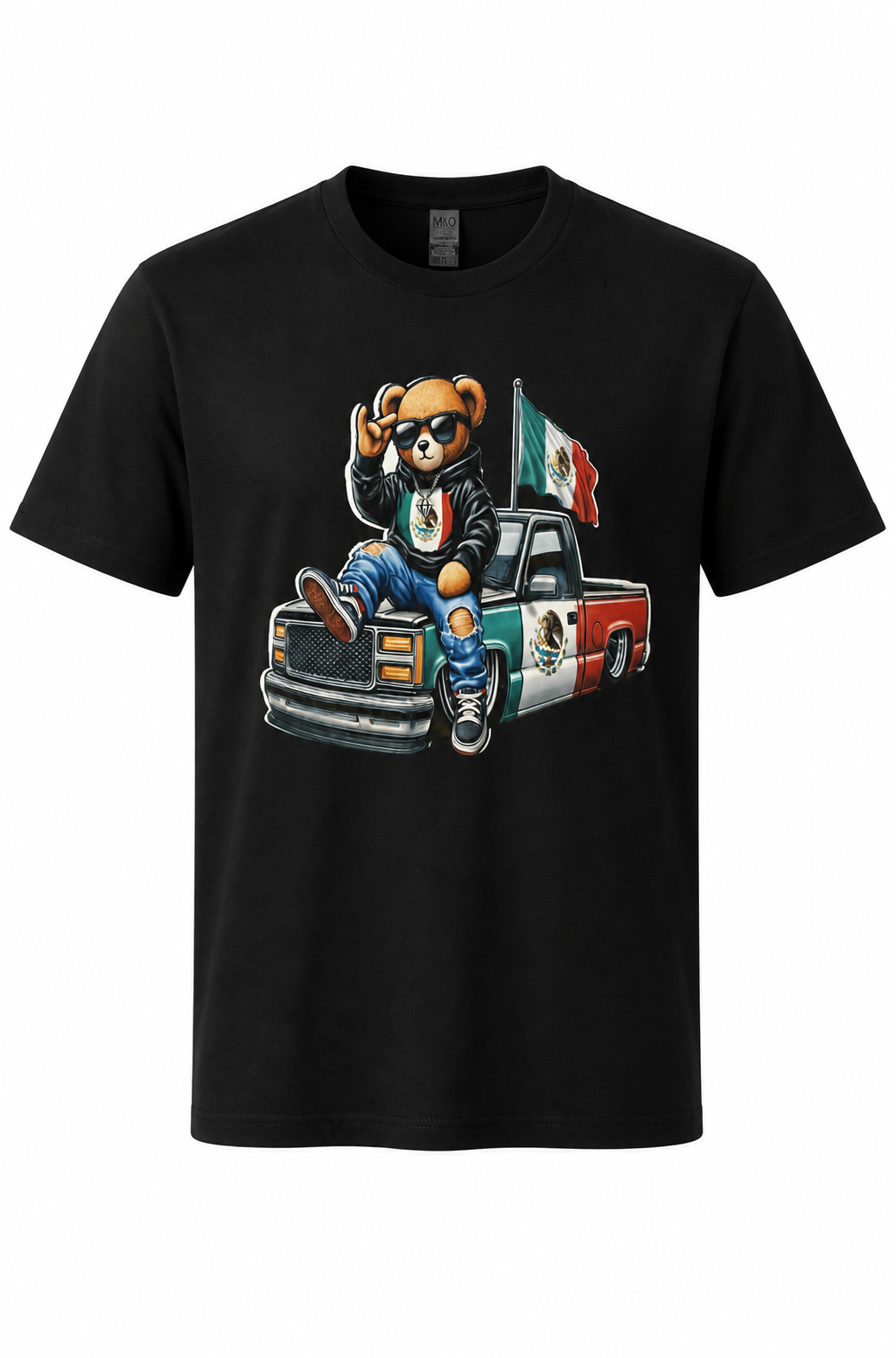 Lowrider Bear Men's Graphic Tee – Black