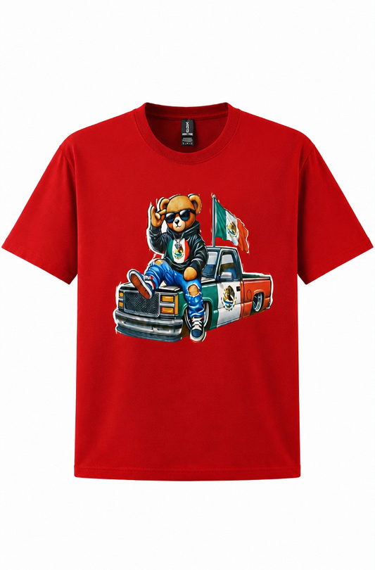 Lowrider Bear Men's Graphic Tee – Black
